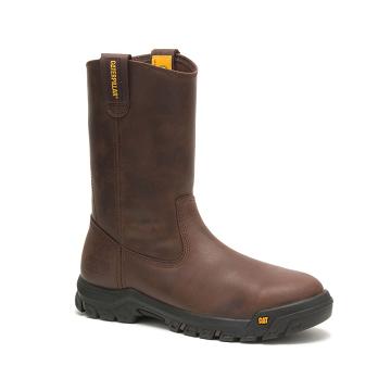Caterpillar Drawbar Steel Toe Férfi Munkabakancs Barna | CAT106-HU