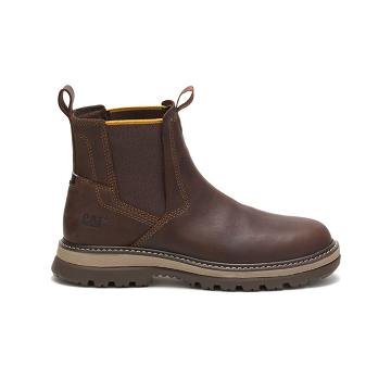 Caterpillar Fairbanks Chelsea Férfi Munkabakancs Kávé | CAT111-HU Caterpillar Fairbanks Chelsea Férfi Munkabakancs Kávé | CAT111-HU