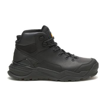 Caterpillar Provoke Mid Waterproof Férfi Vízálló Bakancs Fekete | CAT158-HU