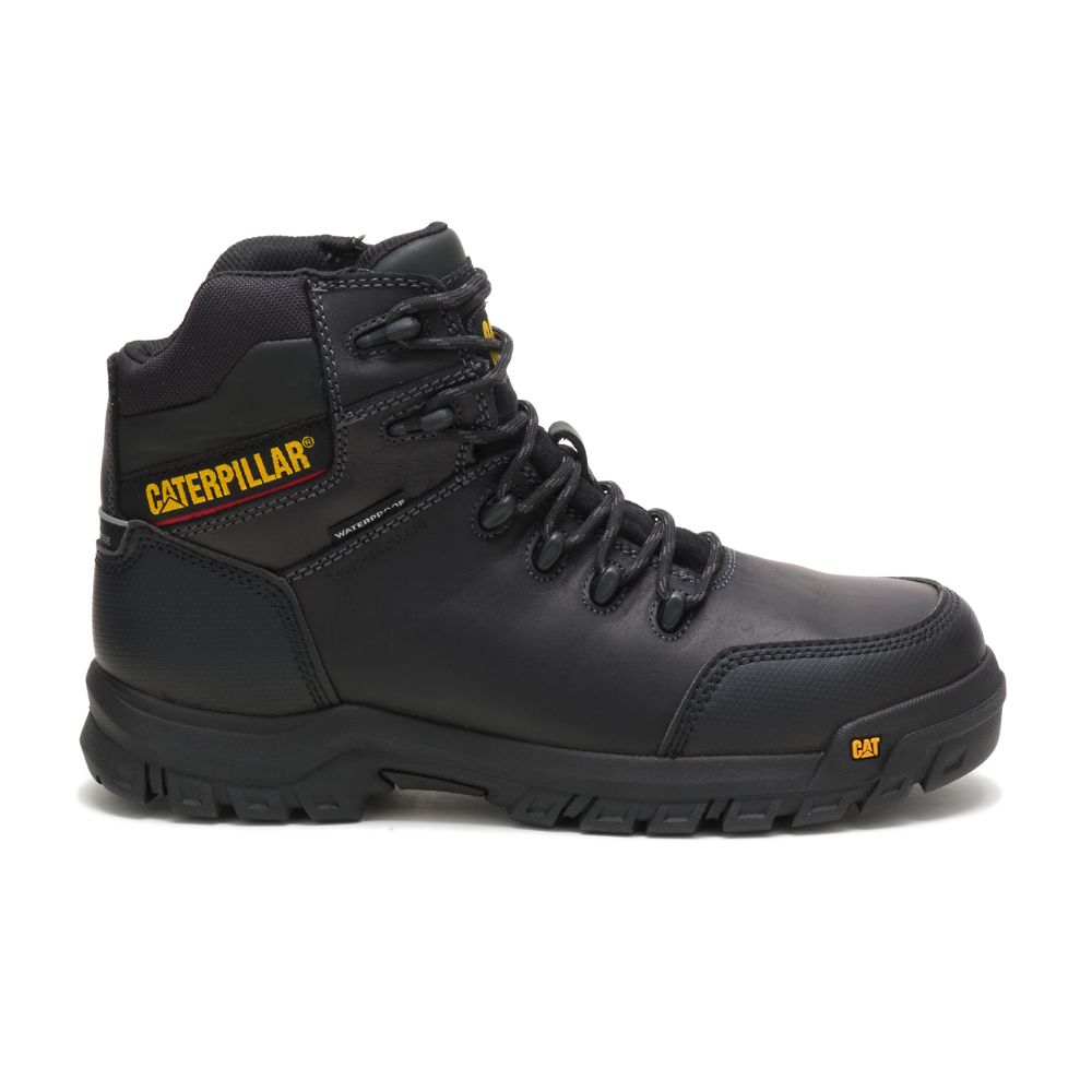 Caterpillar Resorption Waterproof Composite Toe Férfi Munkavédelmi Bakancs Fekete | CAT055-HU - Kattintásra bezárul