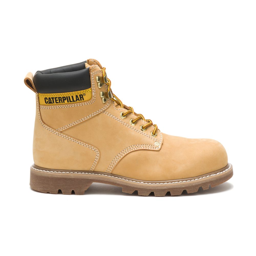 Caterpillar Second Shift Steel Toe Férfi Munkavédelmi Bakancs Barna | CAT065-HU - Kattintásra bezárul