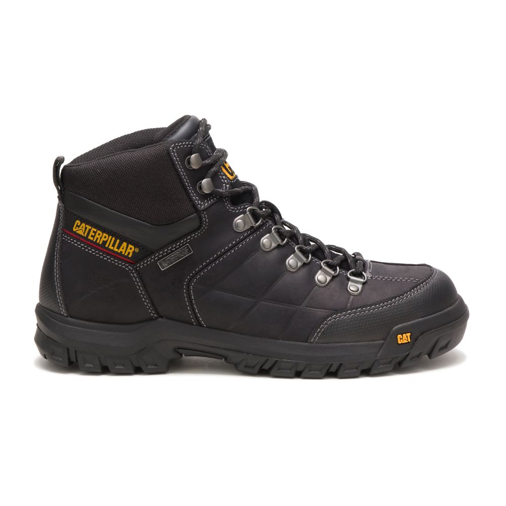 Caterpillar Threshold Waterproof Férfi Munkavédelmi Bakancs Fekete | CAT011-HU - Kattintásra bezárul