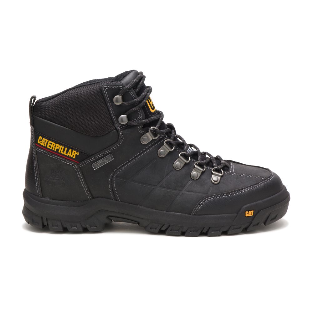 Caterpillar Threshold Waterproof Steel Toe Férfi Munkavédelmi Bakancs Fekete | CAT035-HU - Kattintásra bezárul