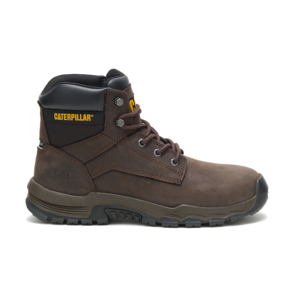Caterpillar Upholder Waterproof Steel Toe Férfi Munkavédelmi Bakancs Kávé | CAT089-HU - Kattintásra bezárul